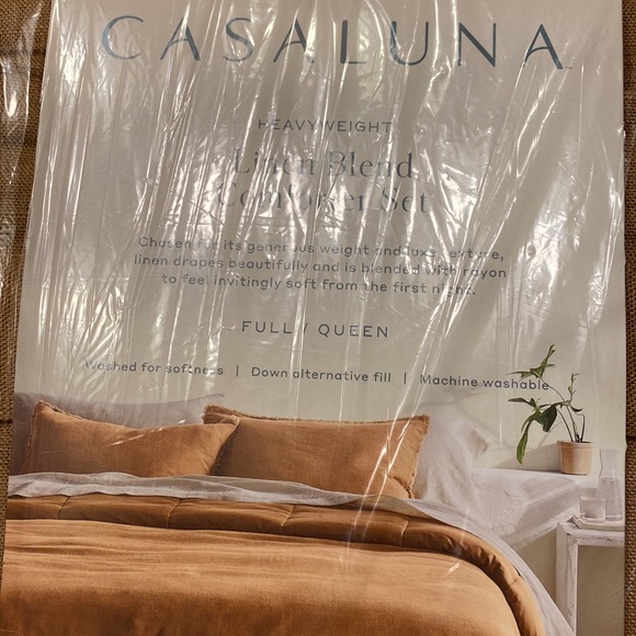 Casaluna Bedding Casaluna Linen Blend Comforter Set Poshmark